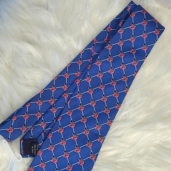 Vintage Y2K 100% Silk Democratic Democrat Political Party Donkey Tie Necktie 60" - Picture 7 of 17